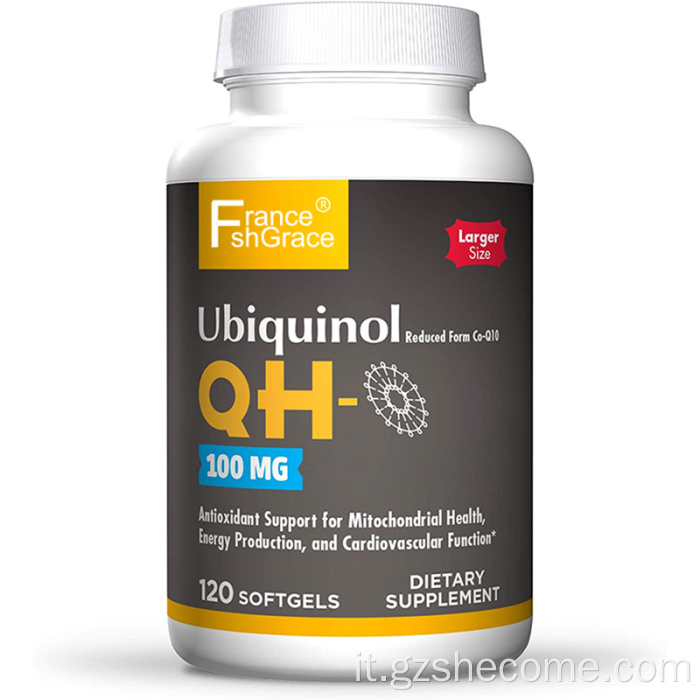 CoQ10 Supplemento Supporto per la salute delle gomme orali CoQ10 Softgels